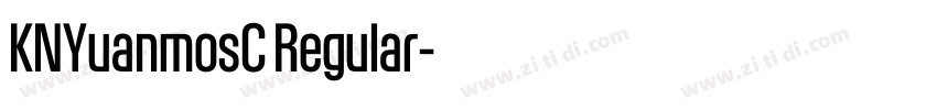 KNYuanmosC Regular字体转换